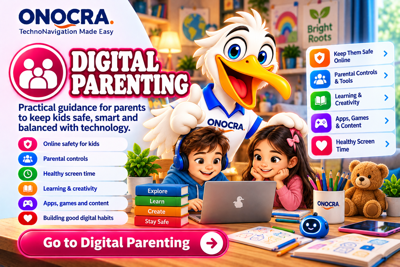 ONOCRA Digital Parenting for computers and laptops